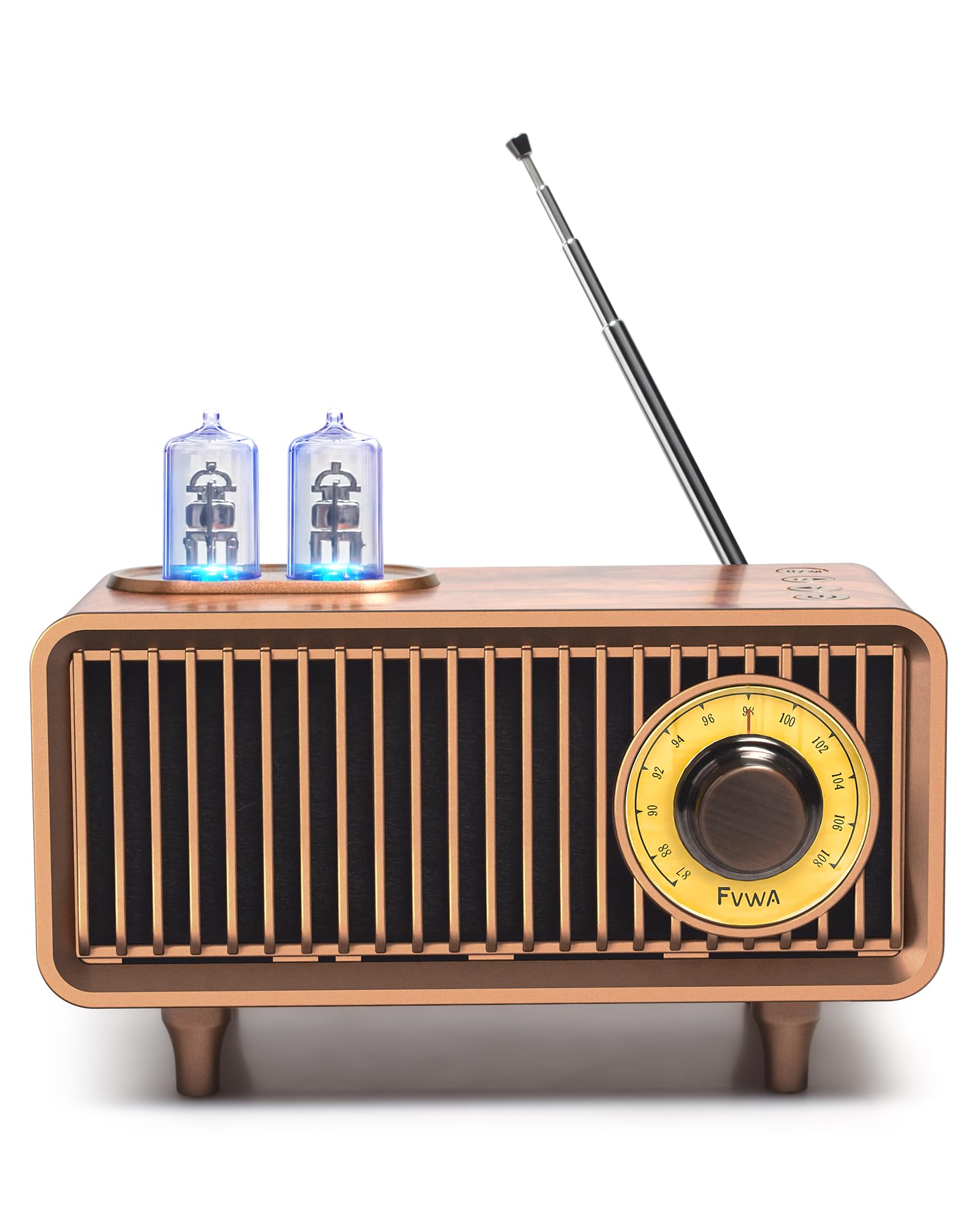  COLSUR Vintage Wooden Radio Portatile con Bluetooth AM/FM, Hello Quality Bass Speaker 1500 mAh
| COLSUR Vintage Wooden 
